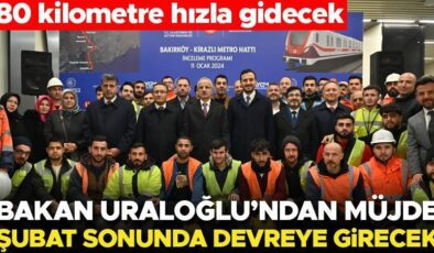 Bakan Uraloğlu’ndan İstanbullulara metro müjdesi: Şubat sonunda hizmete açılacak
