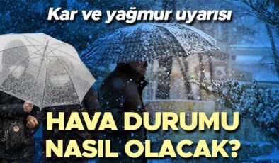 Kar ve kuvvetli sağanak uyarısı! Meteoroloji il il hava durumu tahminlerini yayınladı… Yarın (3 Ocak) hava nasıl olacak? İstanbul’a yağmur yağacak mı?