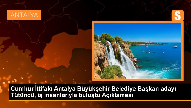 Cumhur İttifakı Antalya Büyükşehir Belediye Başkan Adayı Hakan Tütüncü, Ulaşım Sorunlarına Son Vereceğini Söyledi
