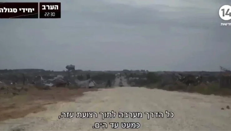 İsrail ordusu Gazze’nin doğusunda yeni bir yol inşa etti