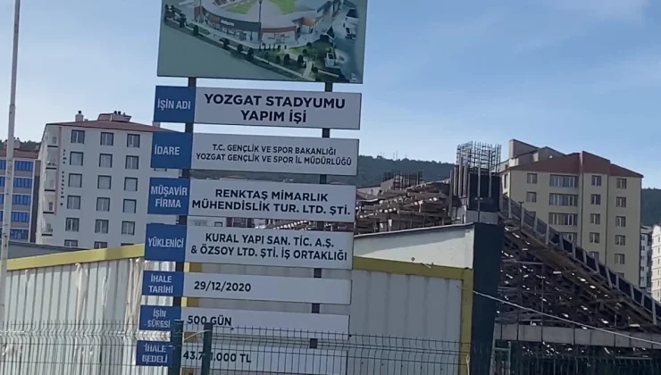 Yozgat’ta yapımı yarım kalan Bozok Stadı için yeni ihale yapılmadı