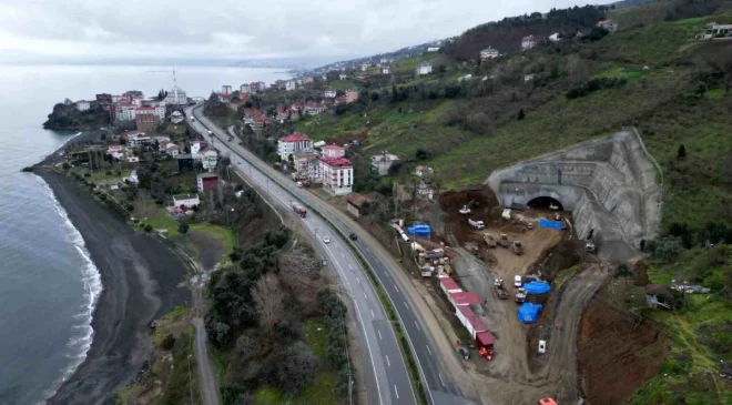 Trabzon’da Güney Çevre Yolu çalışmaları sürüyor